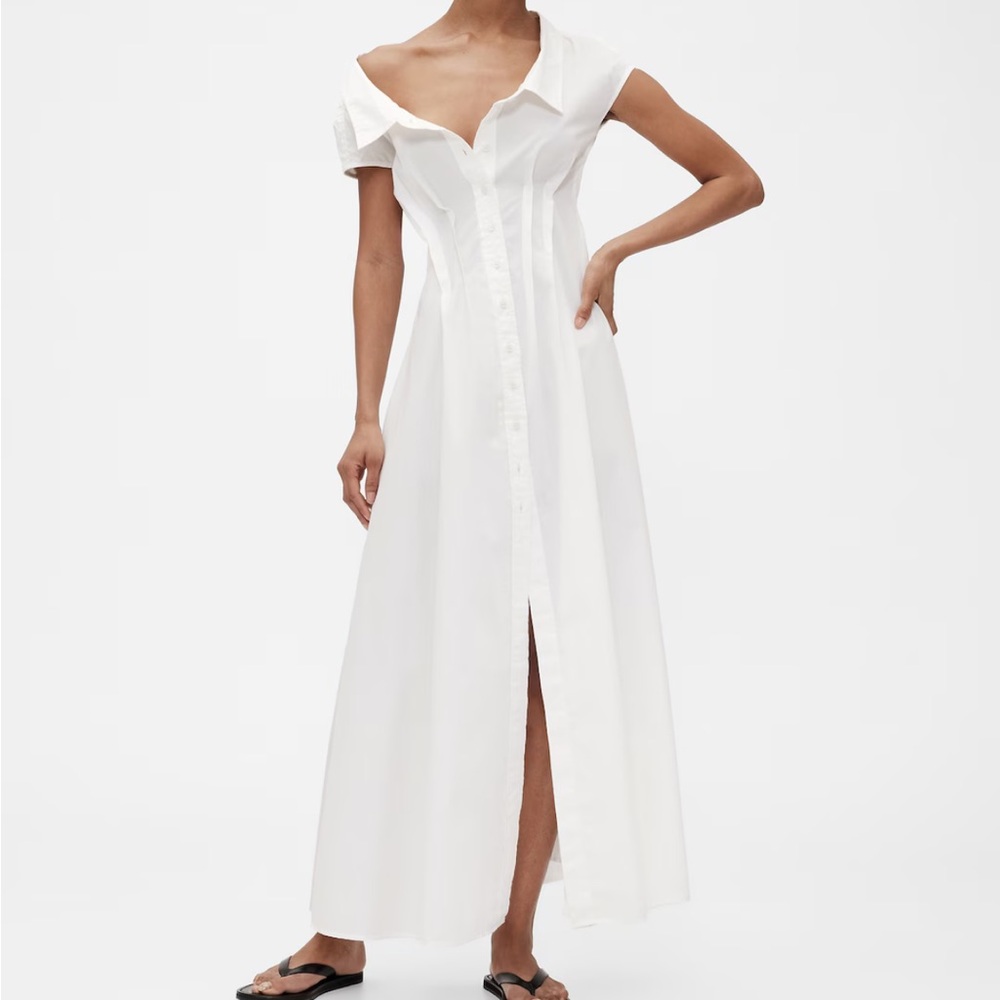GapStudio poplin maxi shirt dress